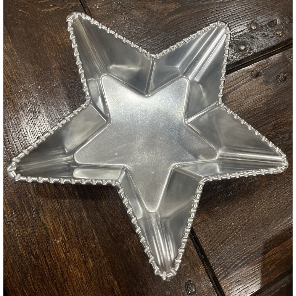 Arthur Court 2003 Star Braided Candy Dish Holiday Decor 4th of July